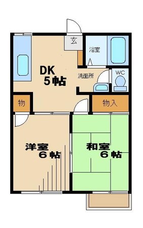 アサヒハイムの物件間取画像